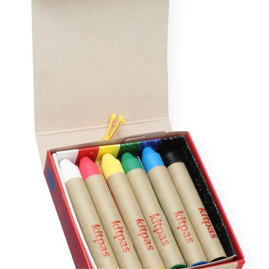 Rice Bran Wax Art Crayons 6 Colors