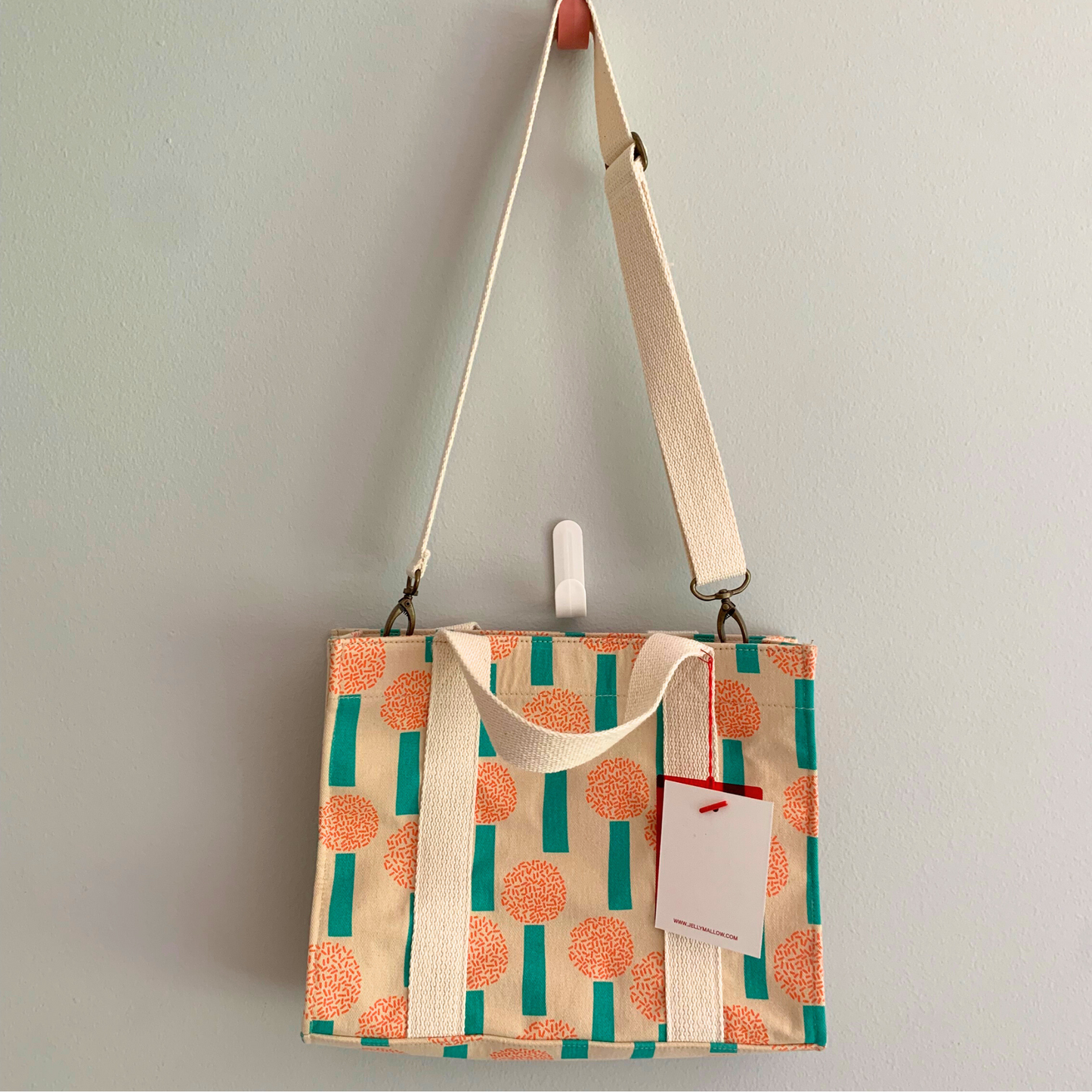 Hydrangea Canvas Tote (New with Tags)