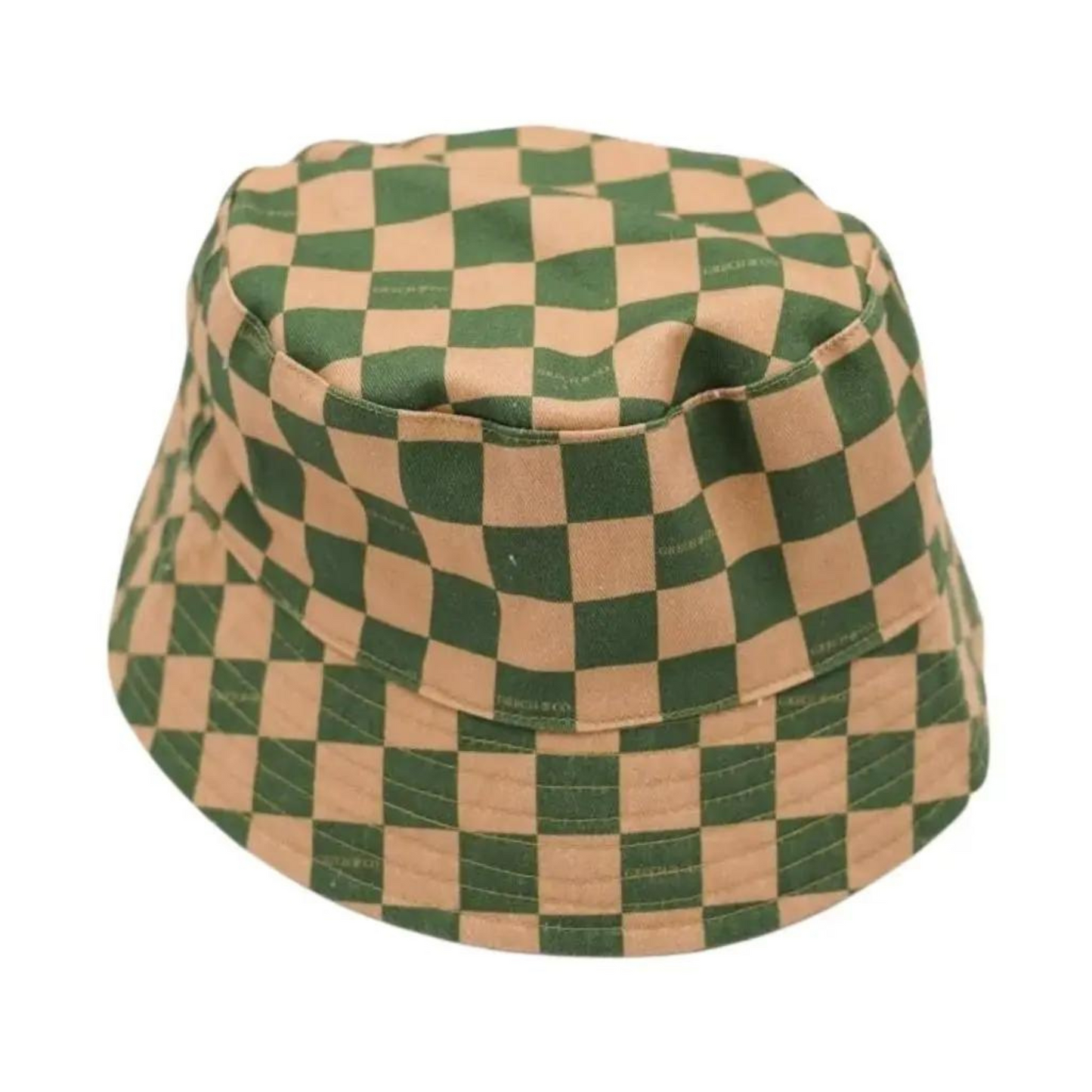 Reversible Bucket Hat in Sunset and Orchard Checks