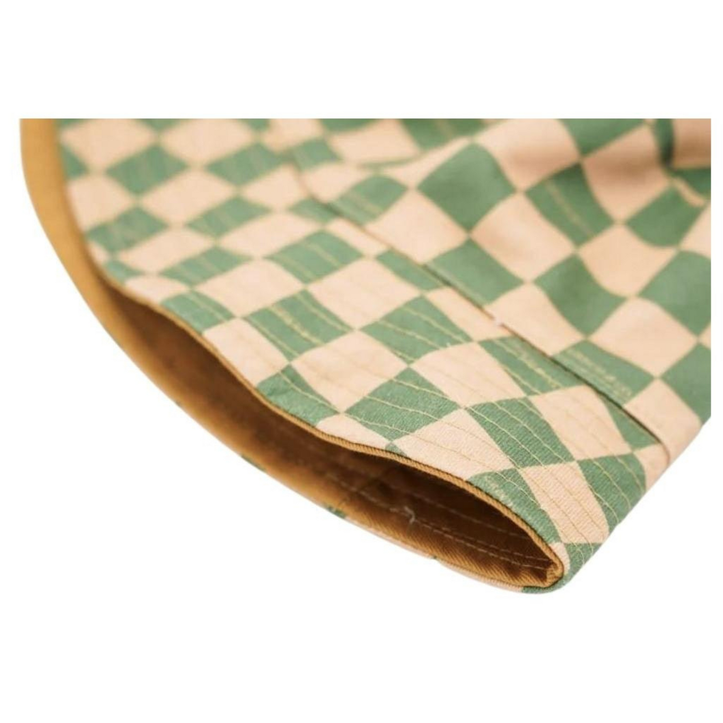 Reversible Bucket Hat in Sunset and Orchard Checks