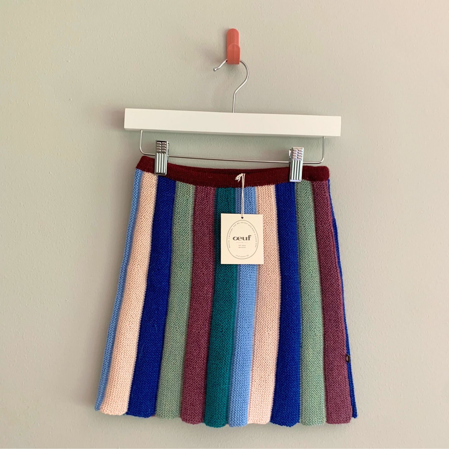 Everyday Green Striped Skirt (New with Tags) - Size 8Y