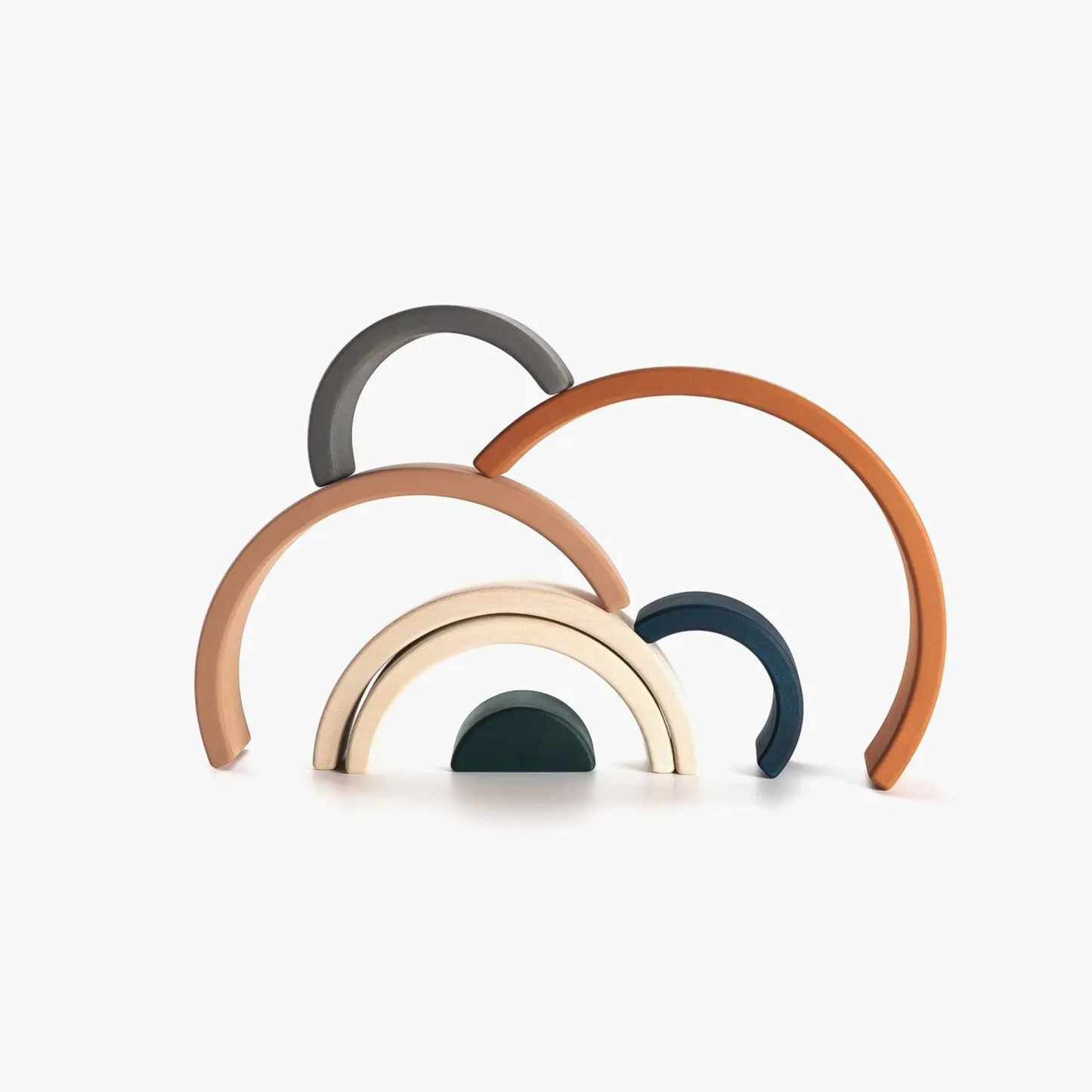 Wooden Rainbow Toy Arch Stacker