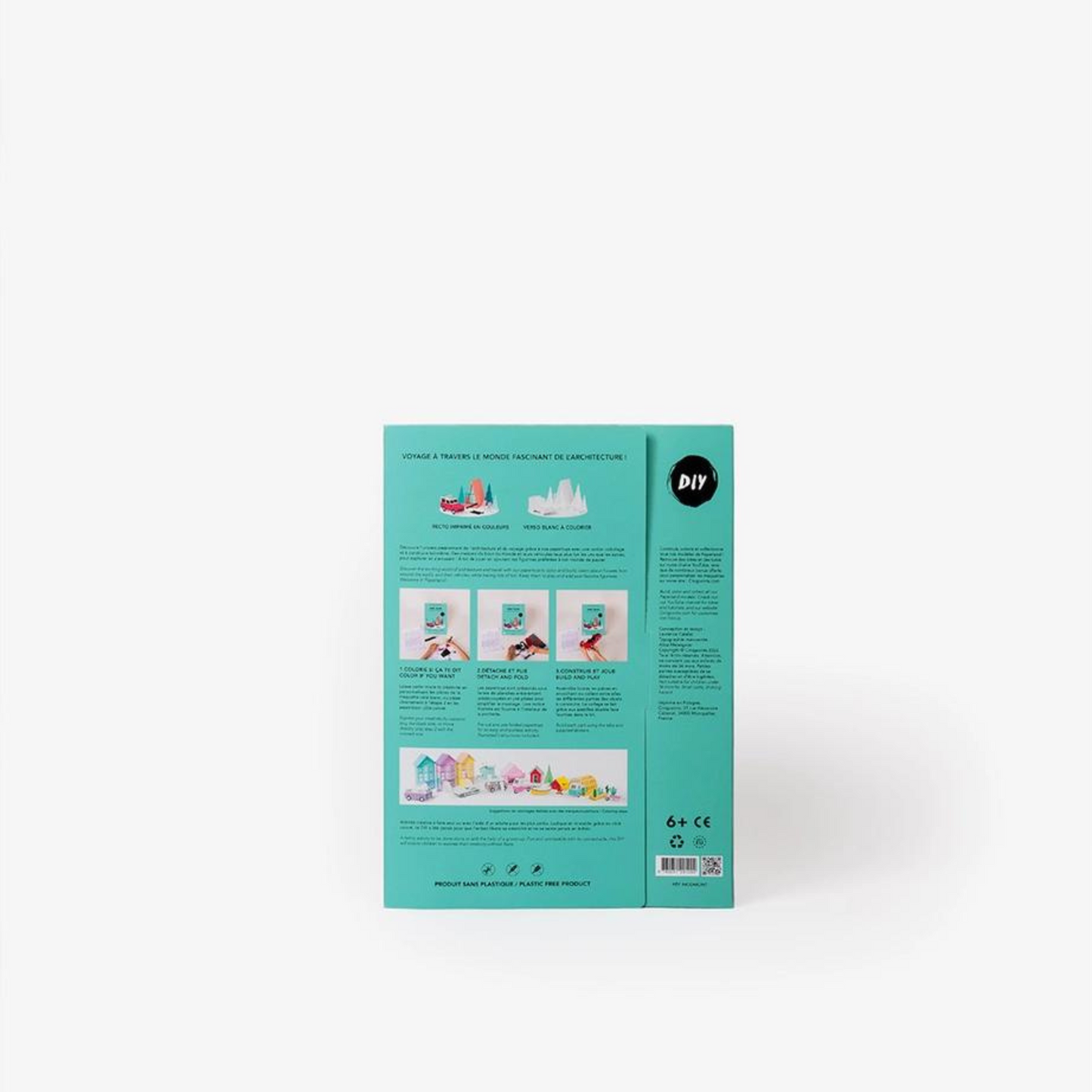 Holiday Eco Friendly Paper Toy Gift To Color and Build - Mont Blanc