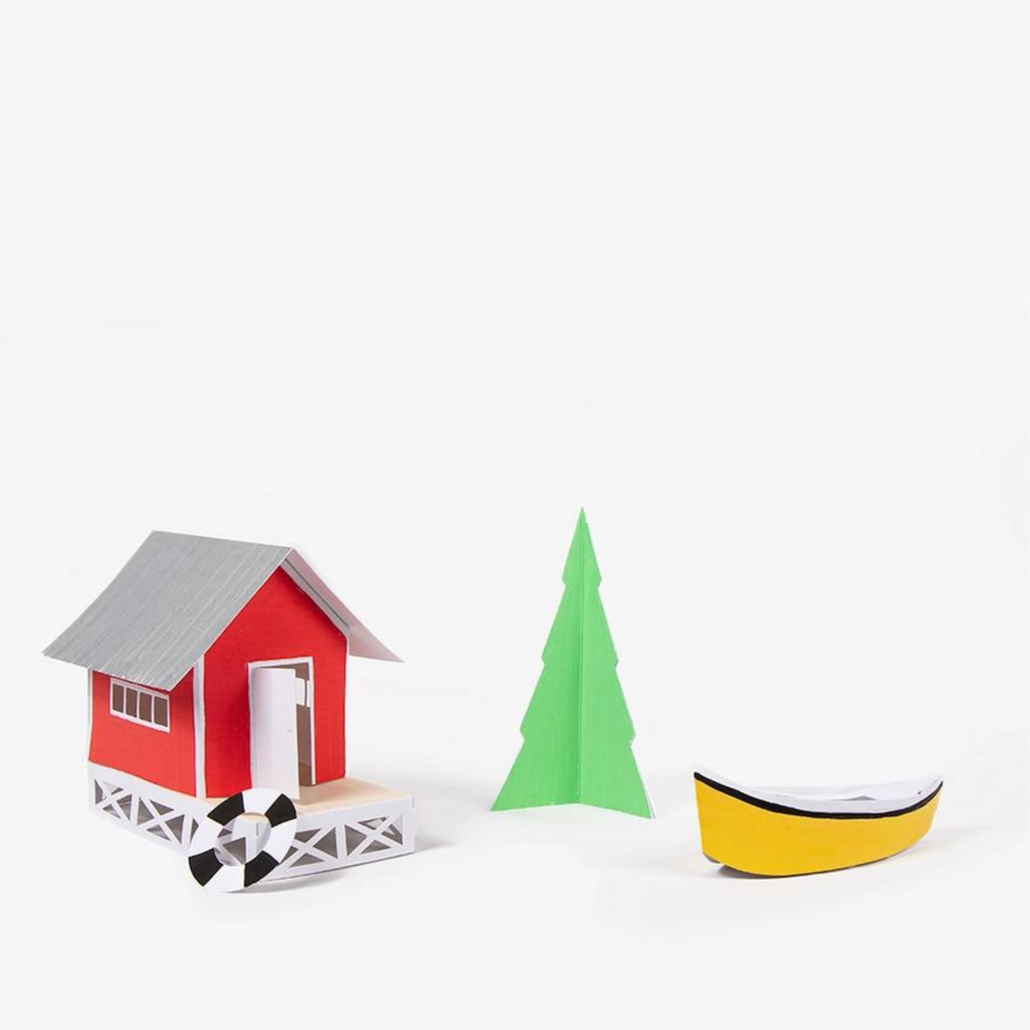 Holiday Eco Friendly Paper Toy Gift To Color and Build - Fjord