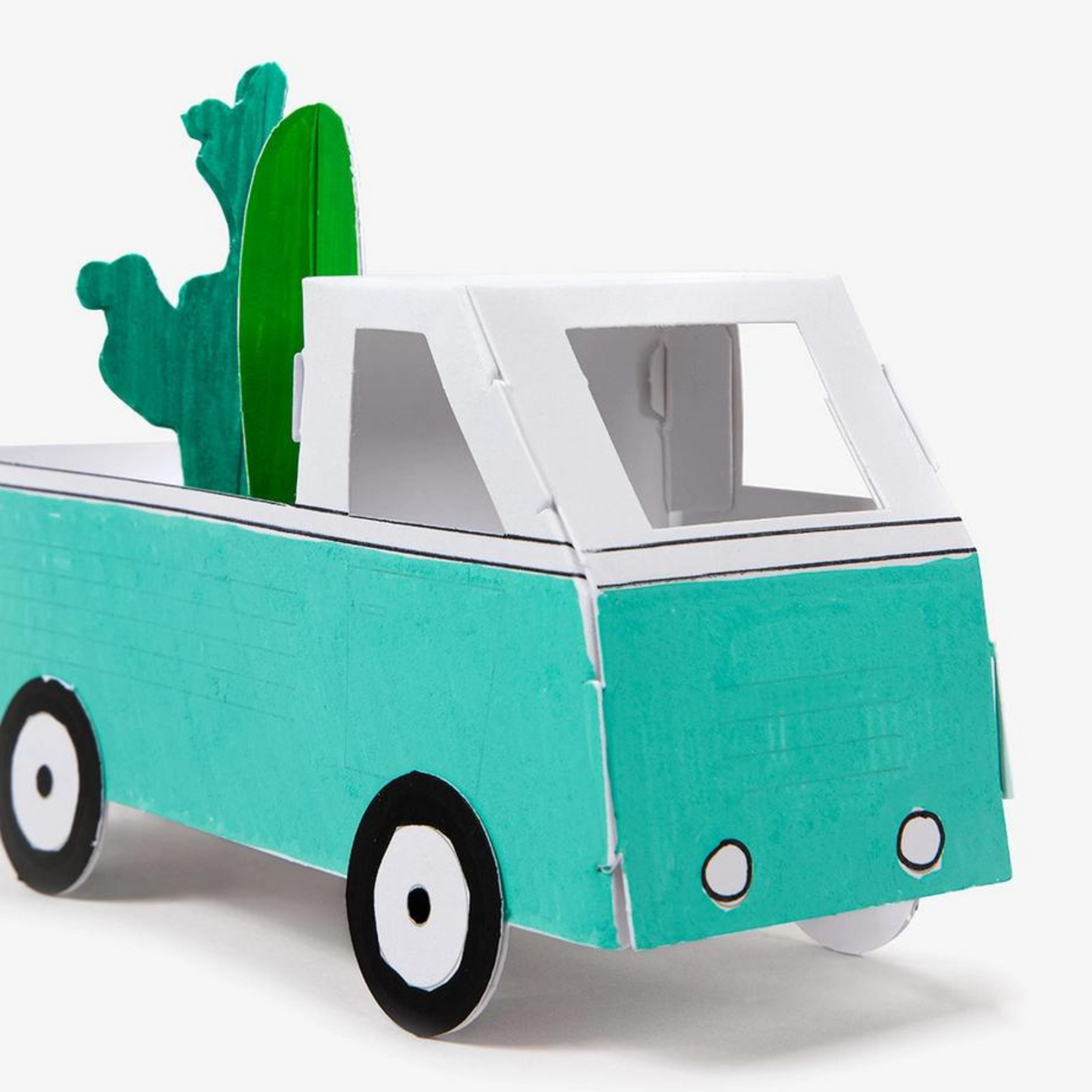 Holiday Eco Friendly Paper Toy Gift To Color and Build - Botanic Garden