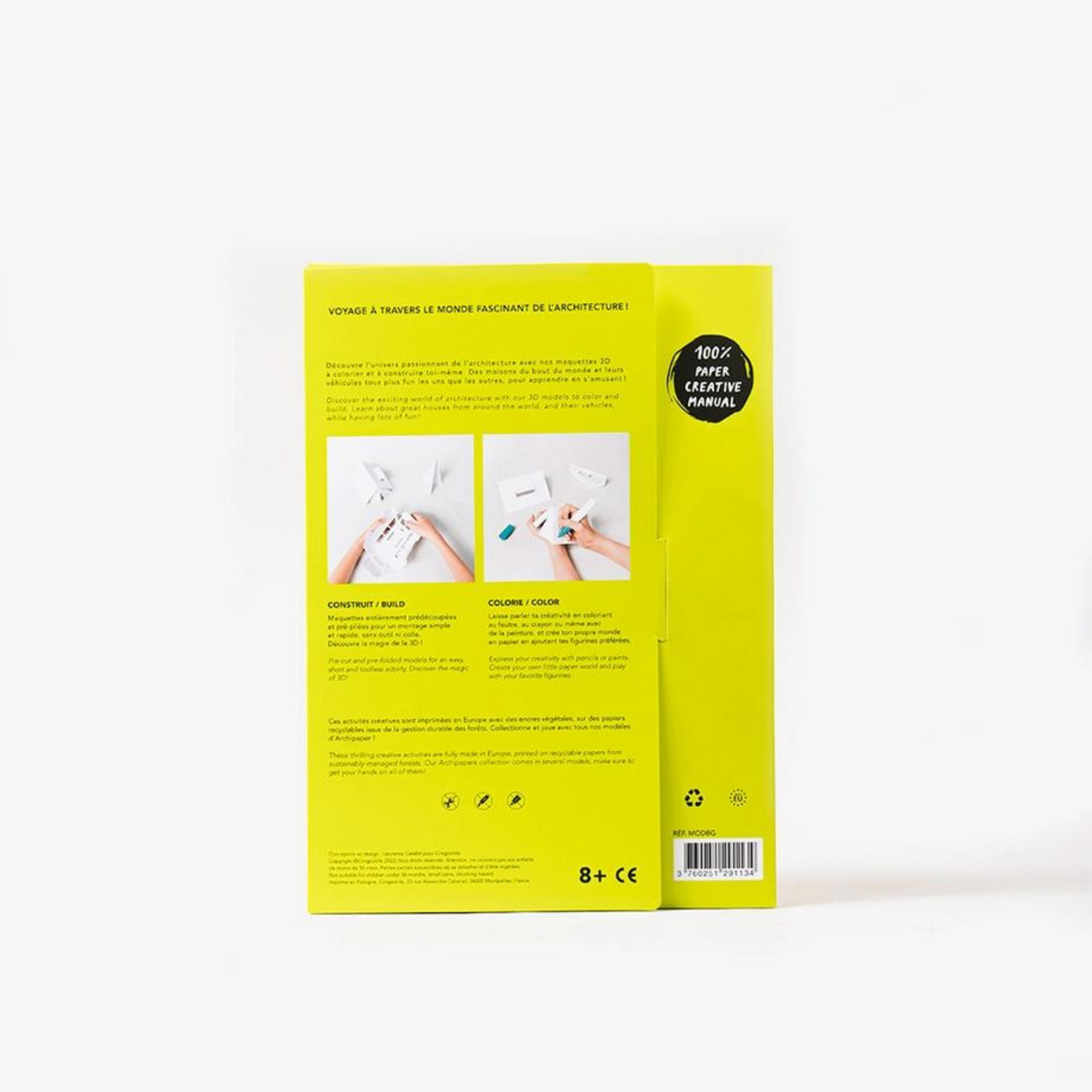 Holiday Eco Friendly Paper Toy Gift To Color and Build - Botanic Garden