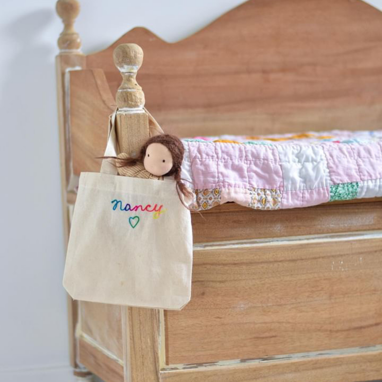 Spil Kids Personalized Chainstitch Embroidered Mini Tote Bag