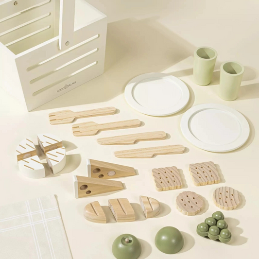 Wooden Picnic Playset and Accessories