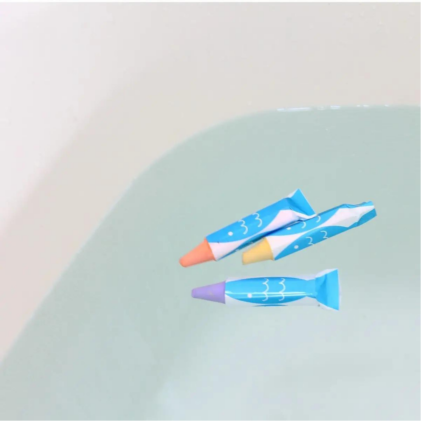 Bath Crayons 3 Colors - Coral (Pink, Orange, Red)