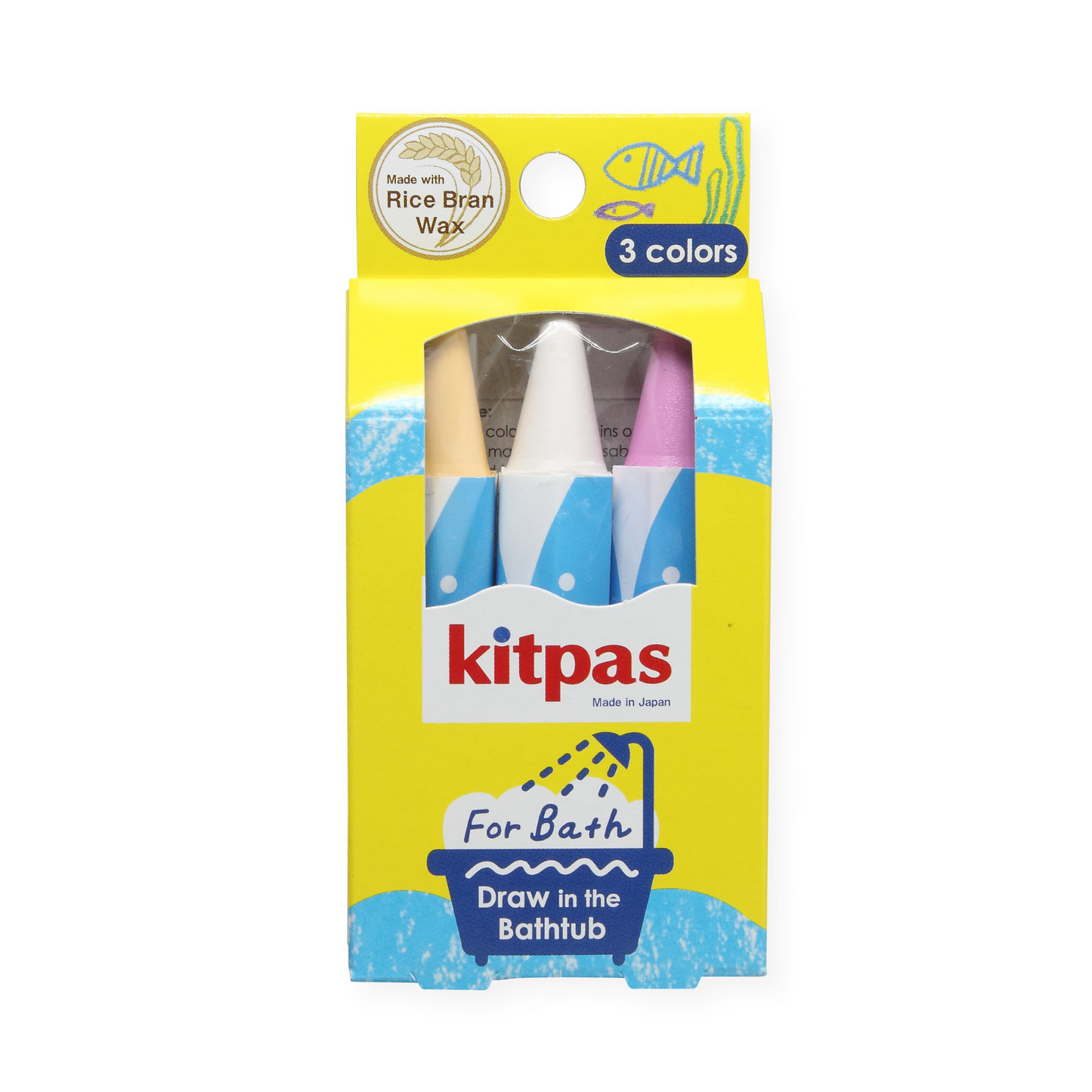 Bath Crayons 3 Colors - Coral (Pink, Orange, Red)