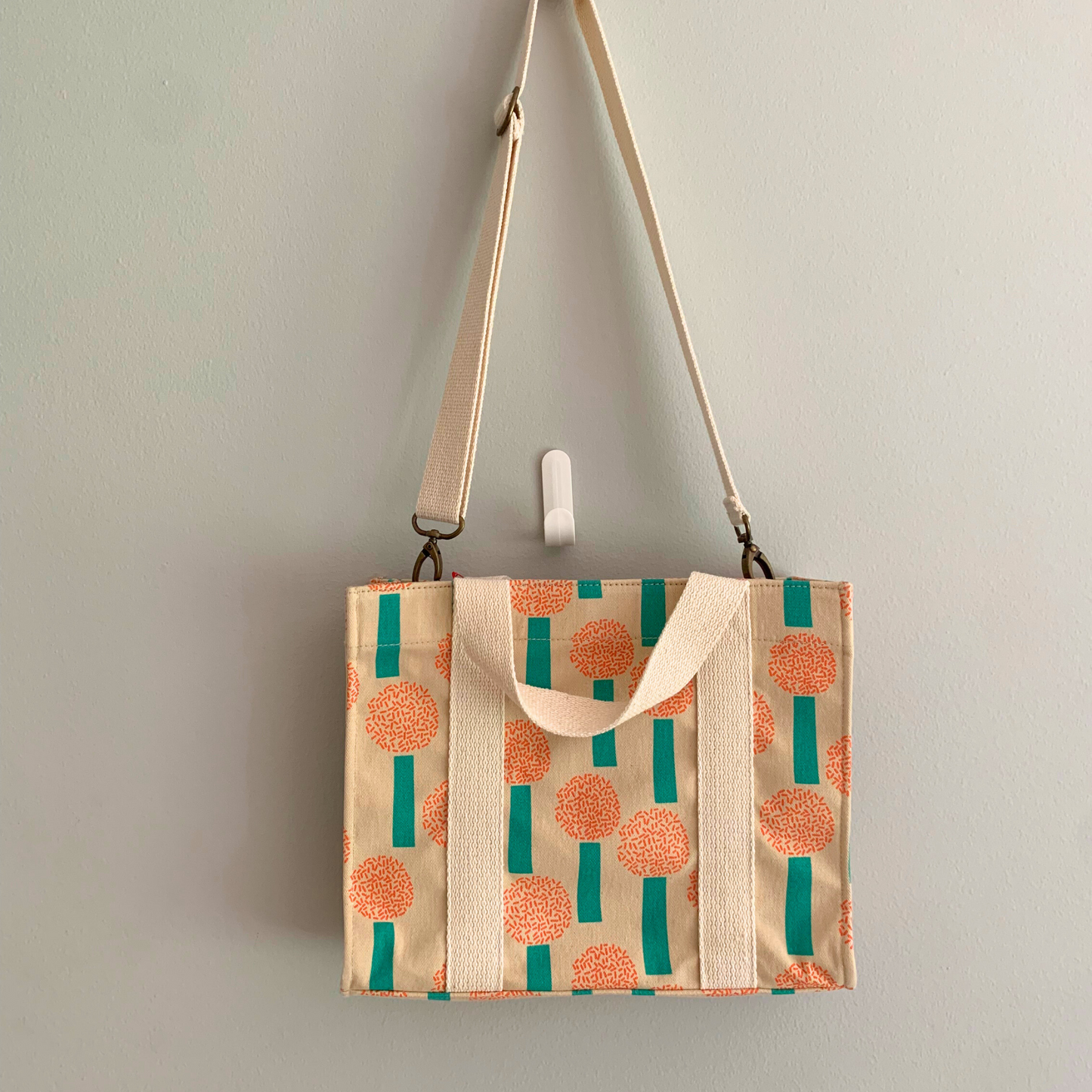 Hydrangea Canvas Tote (New with Tags)