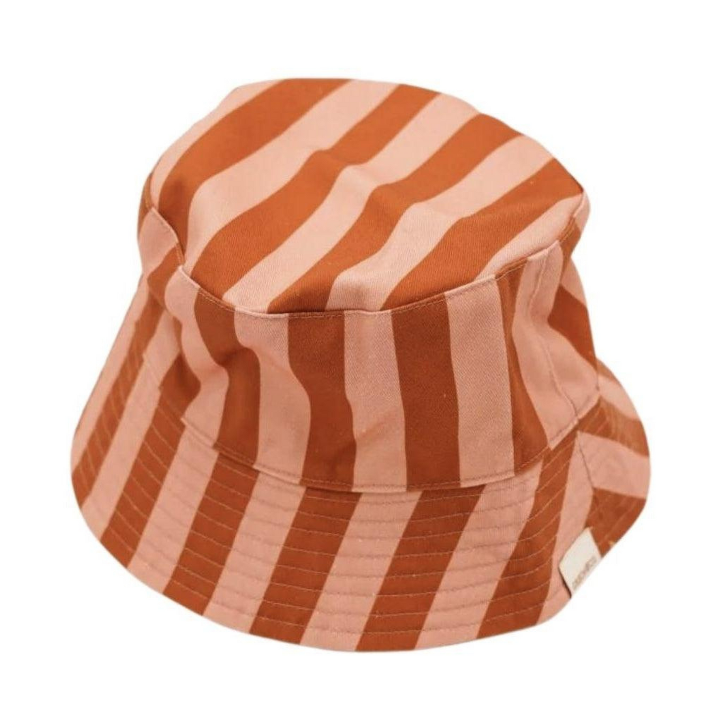 Reversible Bucket Hat in Sunset and Tierra Stripes