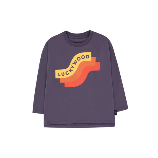 Purple Luckywood Long Sleeve T-Shirt (Gently Used) - Size 6Y