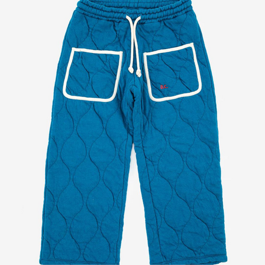 Blue Quilted Jogging Pants (New with Tags) - Size 12Y