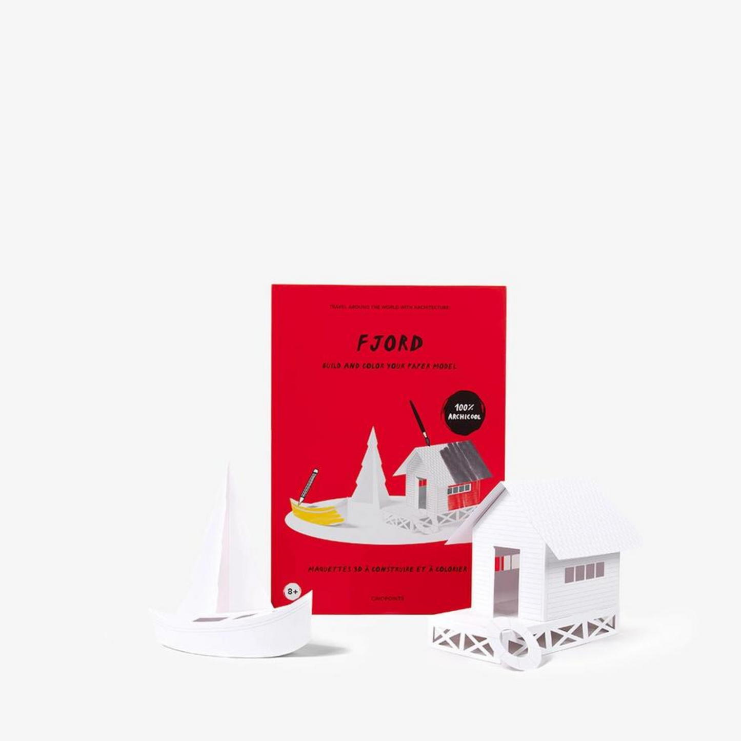 Holiday Eco Friendly Paper Toy Gift To Color and Build - Fjord