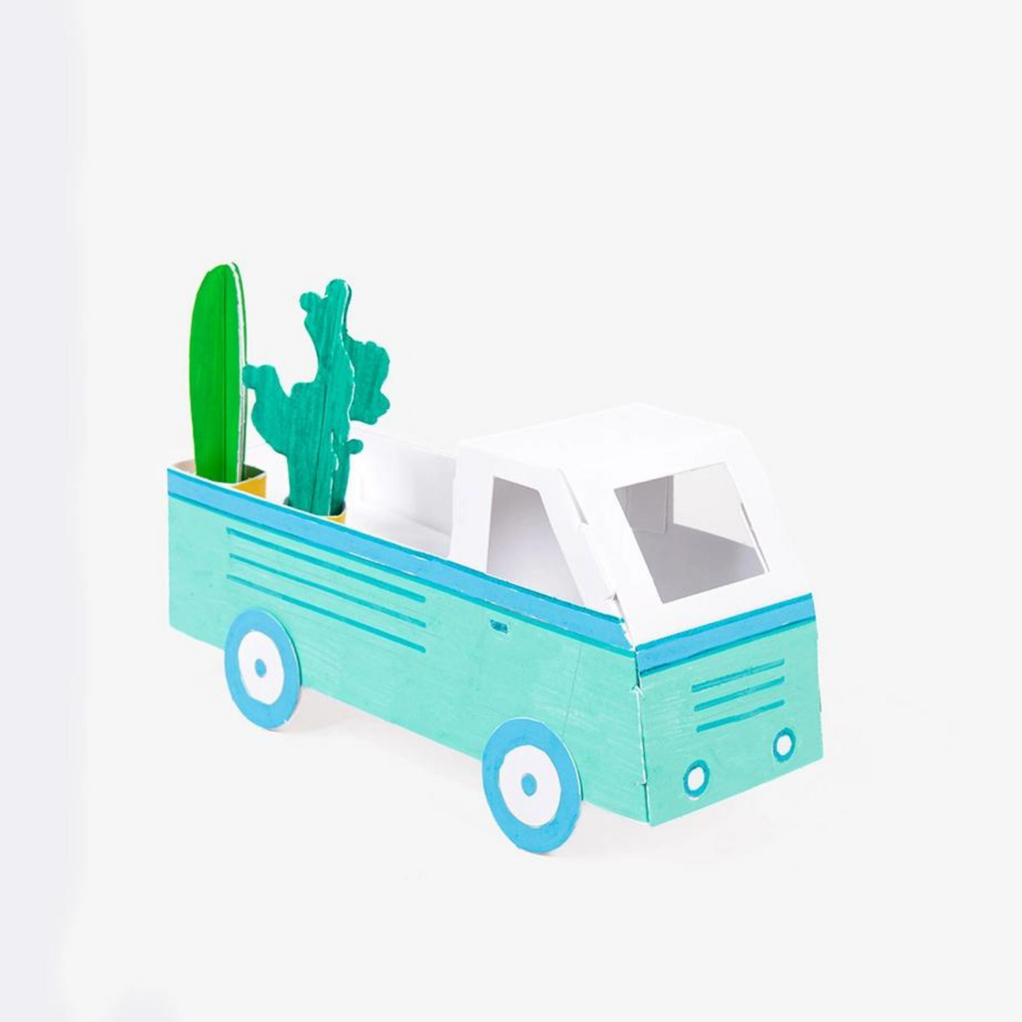 Holiday Eco Friendly Paper Toy Gift To Color and Build - Botanic Garden