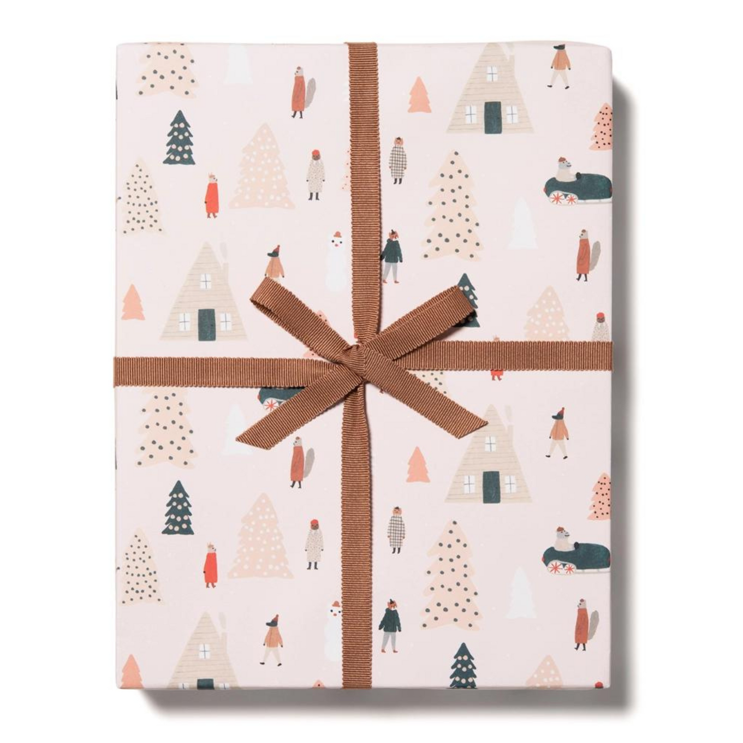 Holiday Gift Wrap Add On - Pink Trees