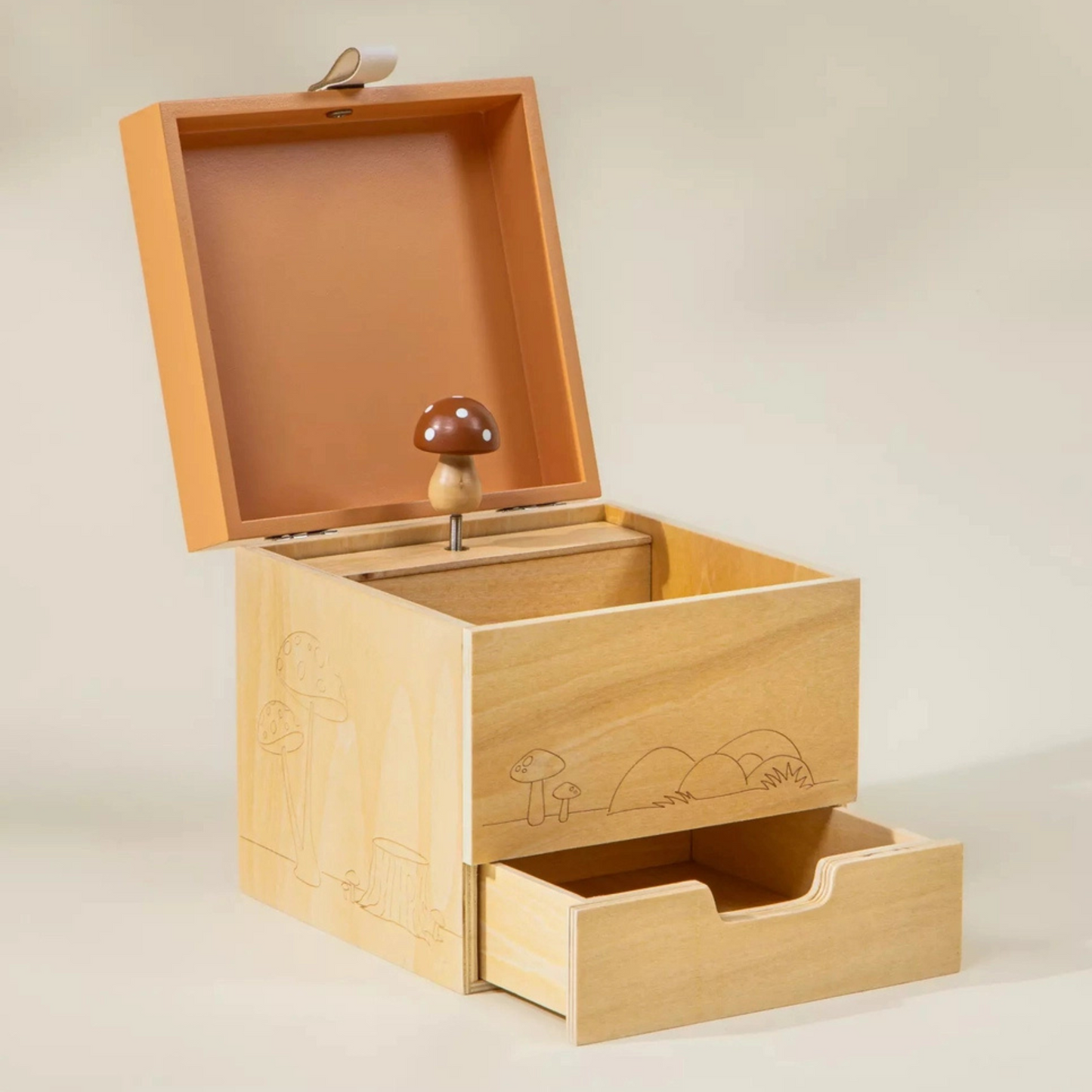 Wooden Musical Souvenir Box - Nature